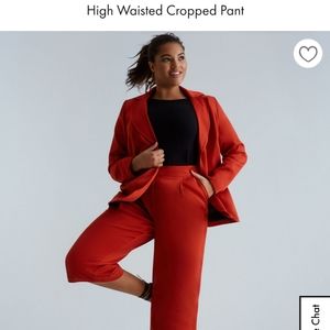 Cropped high waist slacks